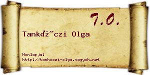 Tankóczi Olga névjegykártya